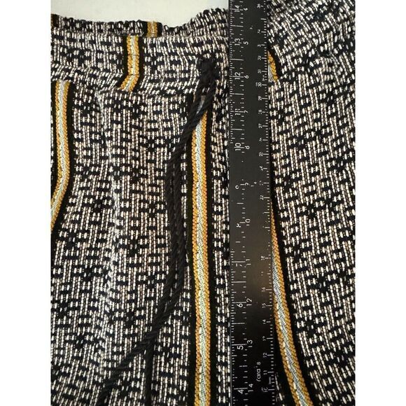 Anthropologie DOLAN Collection Amadi Pants Patterned Pull On Tassels Crop Sz M - Picture 8 of 10